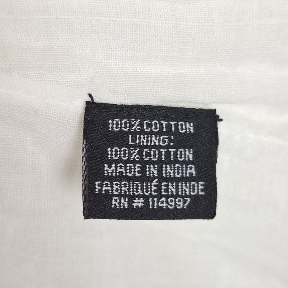 Womens Dress Medium White Boho Peasant Retro Embroidered Floral Tassels Festival - Picture 7 of 9